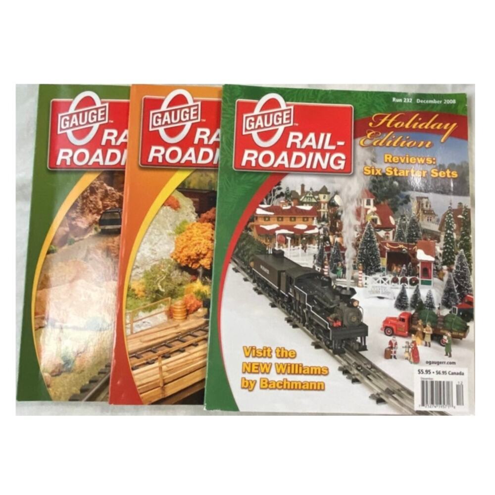 Lot 3 O Gauge Railroading August to December 2008 Magazine Collect Train Rail